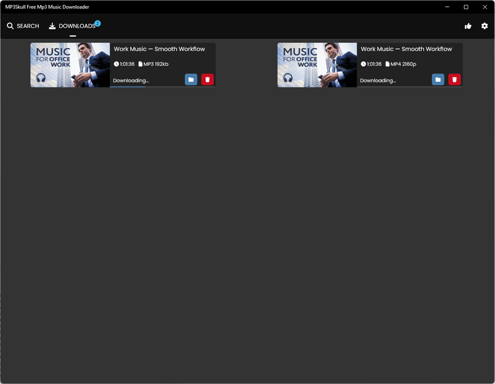 #3. MP3Skull MP3 Music & Video Downloader (Windows) Göre: Dat Le Thanh