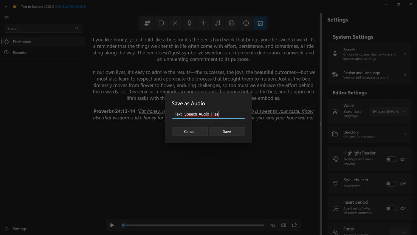 #3. Text to Speech (Windows) By: NxeCcde24 Labs