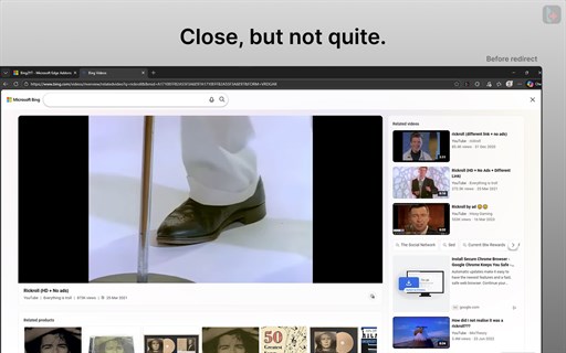 Bing2YT: Instant Bing-to-YouTube Redirect