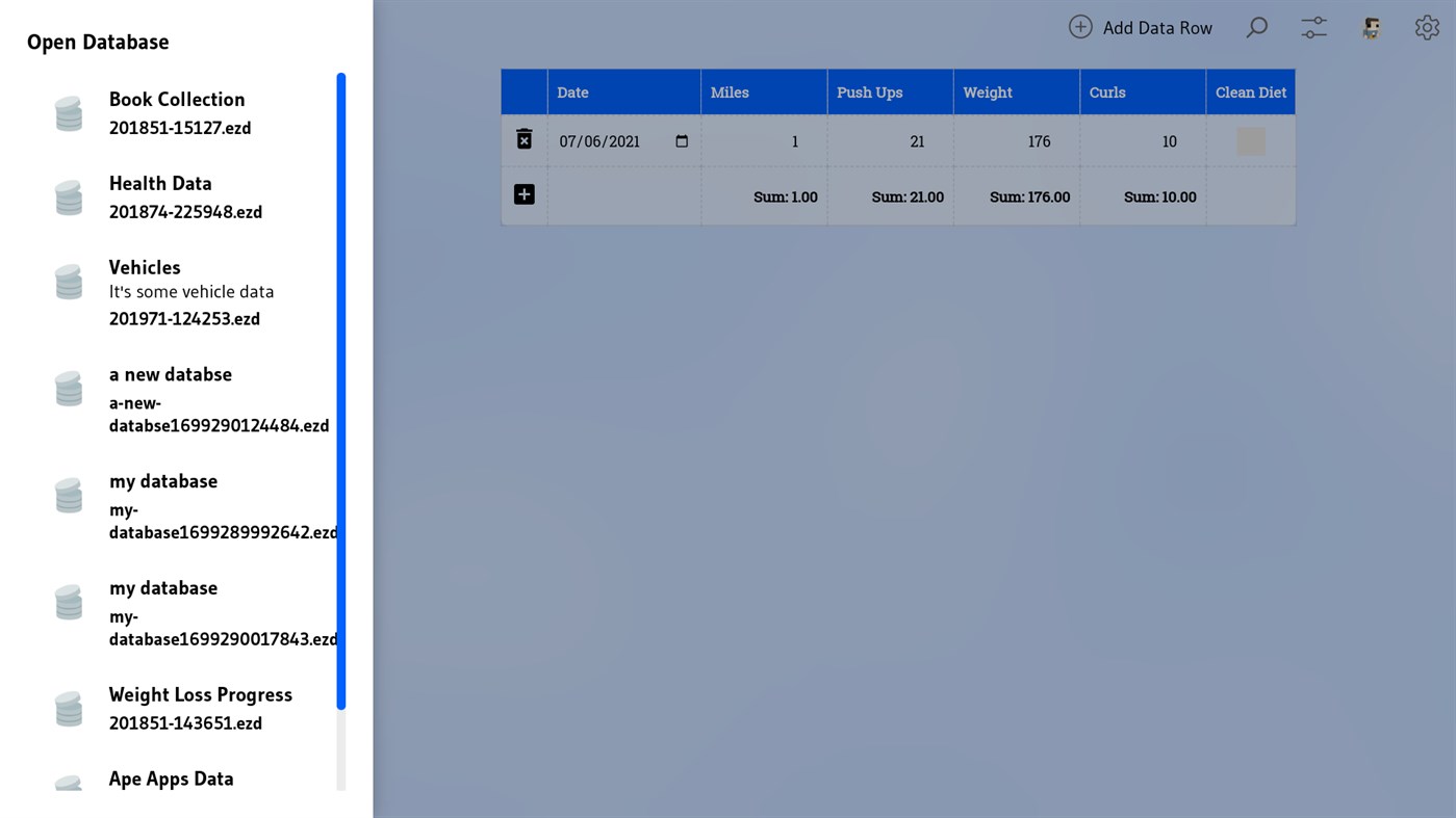 #2. EZ Database (Windows) 由: Ape Apps