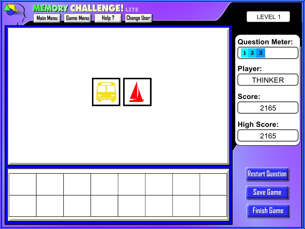 #4. Memory Challenge! (Lite) (Windows) Podle: The Critical Thinking Co.