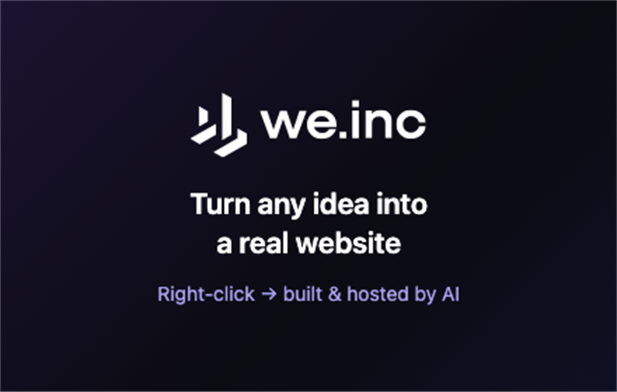 WeInc Quick Build — AI Website Builder