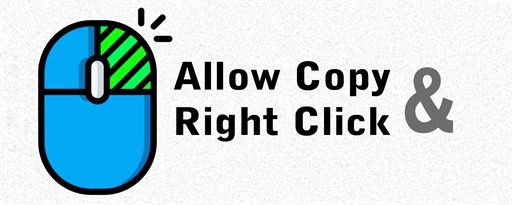 Allow Copy& Right Click marquee promo image