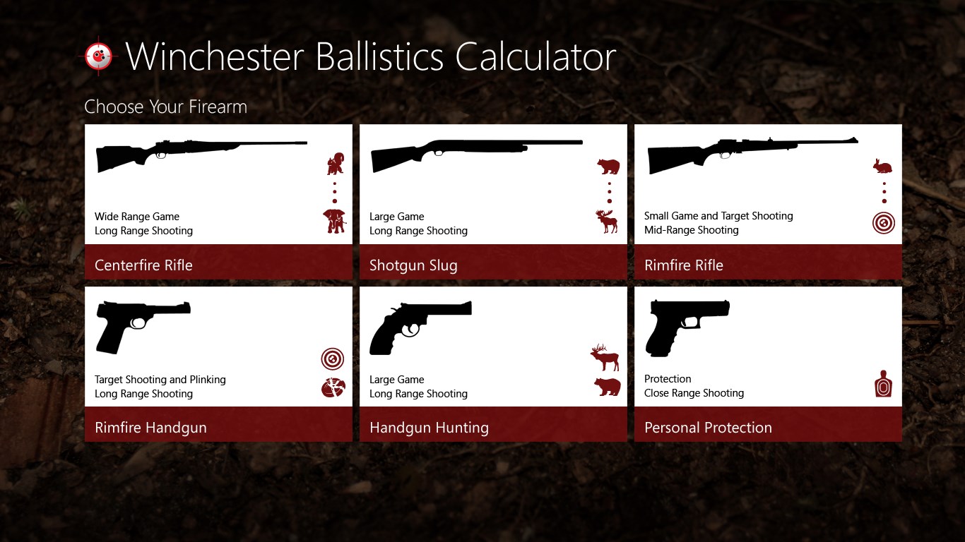 Centerfire Handgun Ballistics Chart