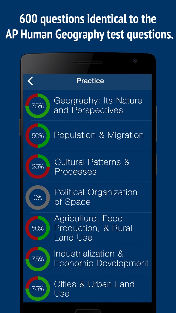 AP Human Geography Test prep for Windows 10 Mobile