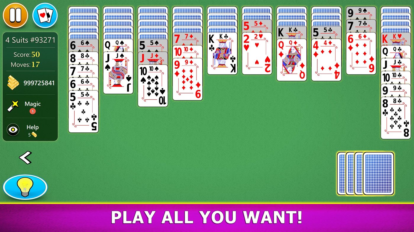#9. Spider Solitaire Mobile (Windows) 由: G Soft Team
