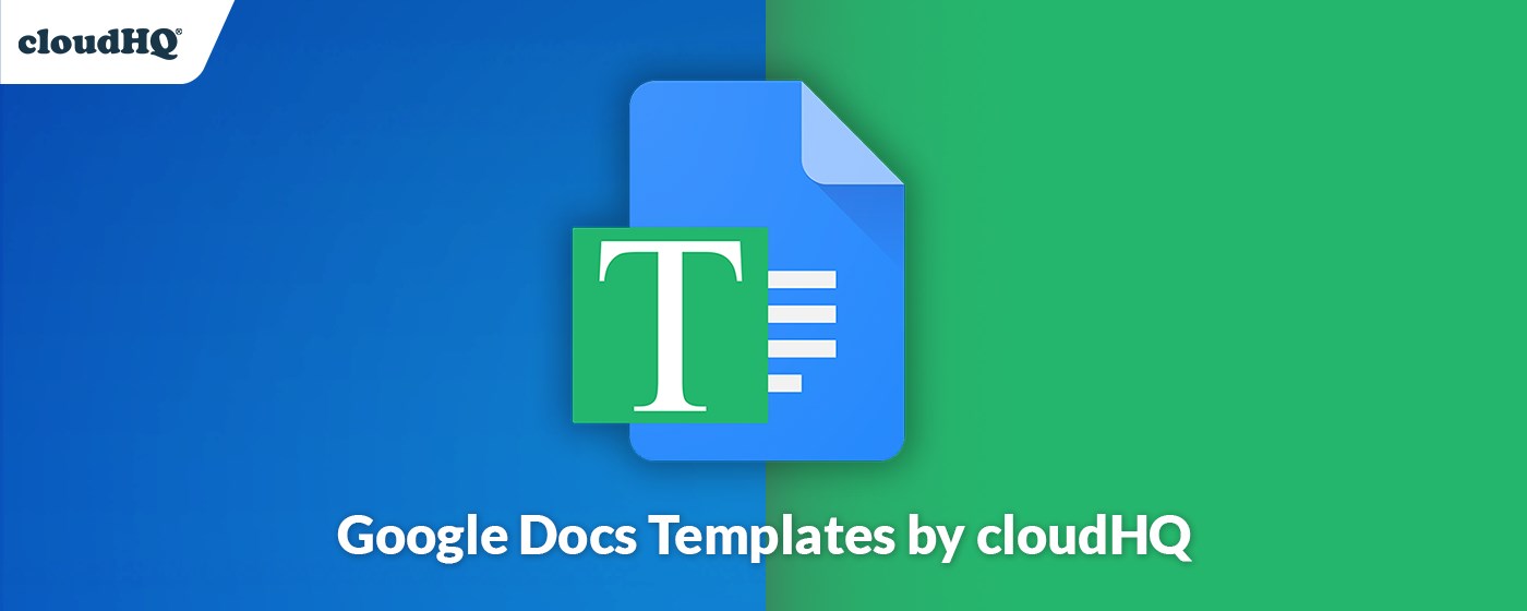 Google Docs Templates by cloudHQ marquee promo image