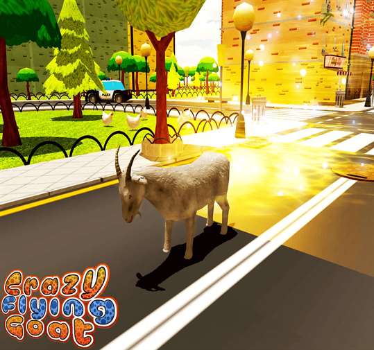 Crazy Flying Goat Simulator 3D screenshot 5
