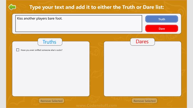 Dares for truth or dare
