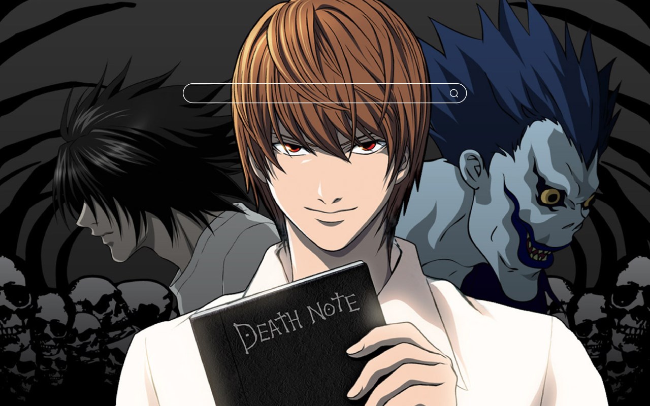 Death Note HD Wallpaper New Tab Theme