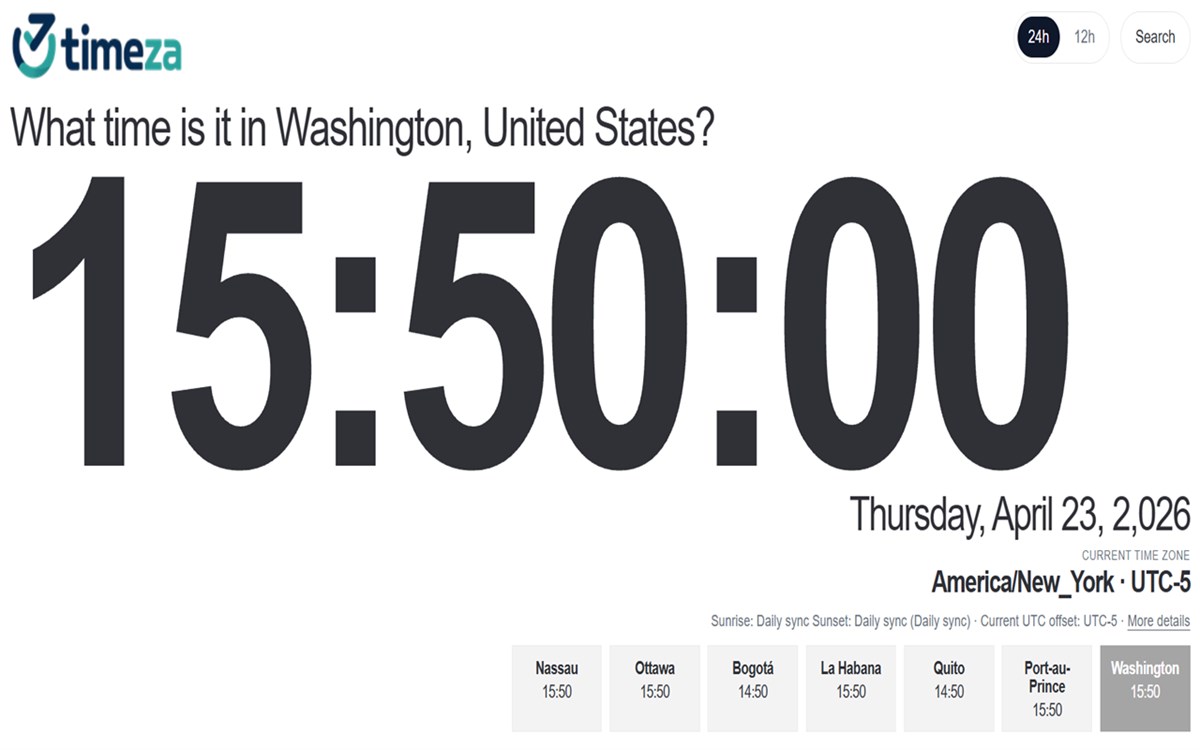 World Clock | Timeza