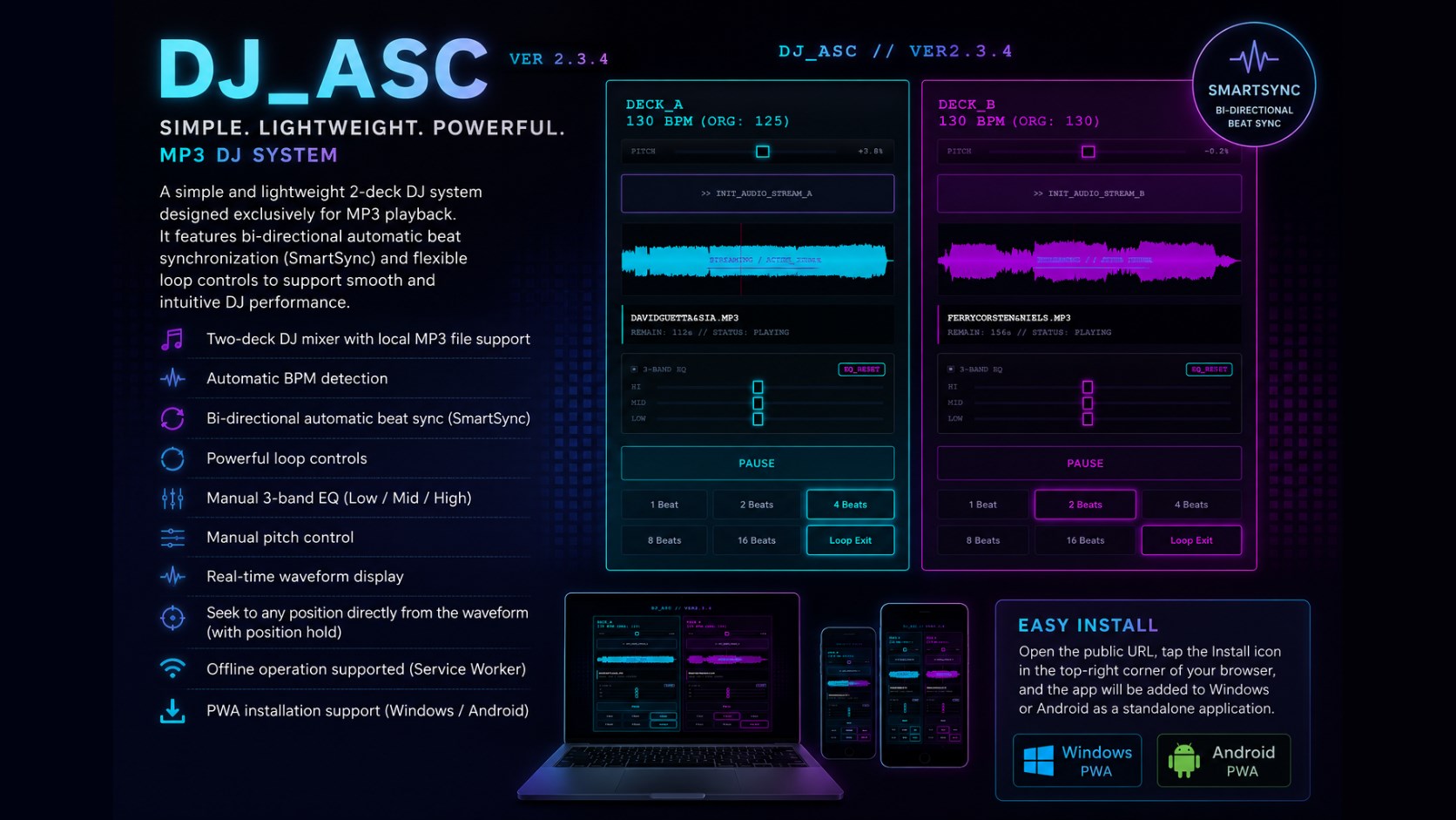 DJ-ASC2.3.4 screenshot