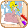 Paint and color the little princess
