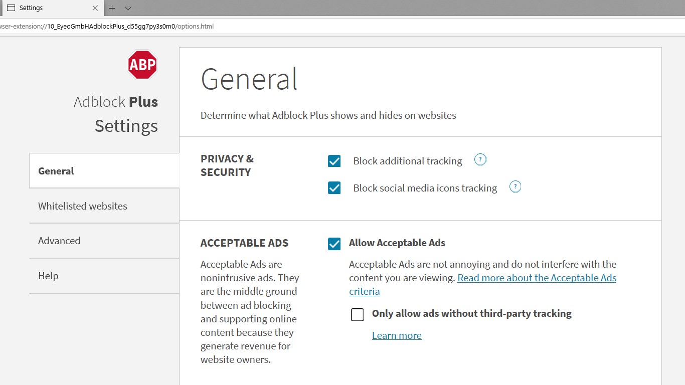 Adblock Plus - free ad Microsoft Edge Addons