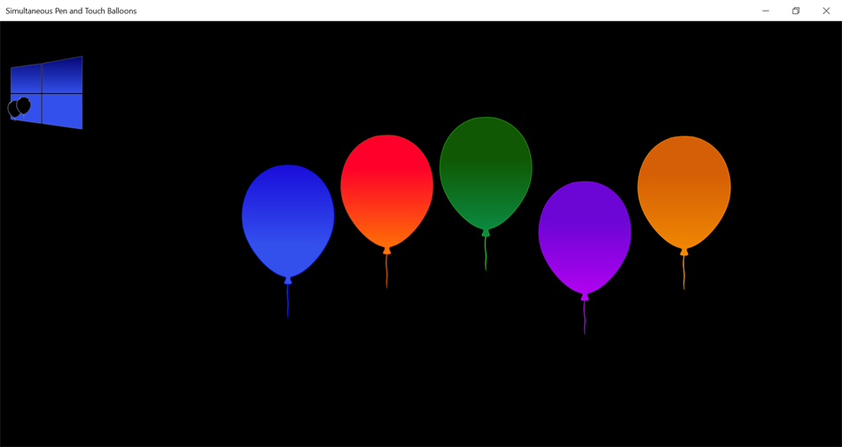 Simultaneous Pen and Touch Balloons (Windows) 由: Blue Lan
