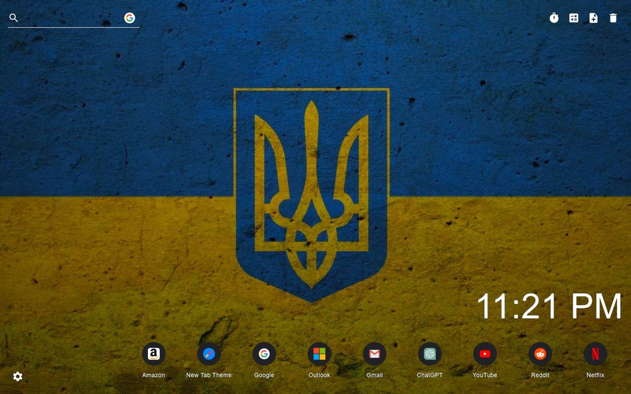 Ukraine Flag Wallpaper New Tab