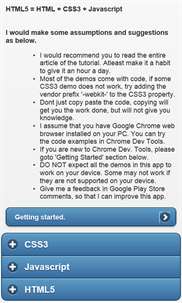 HTML5 Tutor screenshot 1