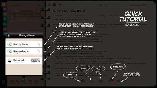 Groovy Notes - Text, Voice Notes & Digital Organizer screenshot 8