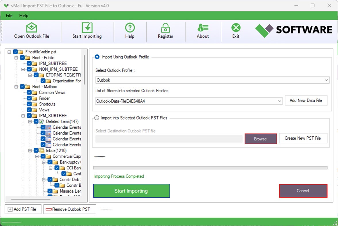 #5. PST File Importer (Windows) 由: VSOFTWARE