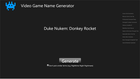 Get Video Game Name Generator - Microsoft Store