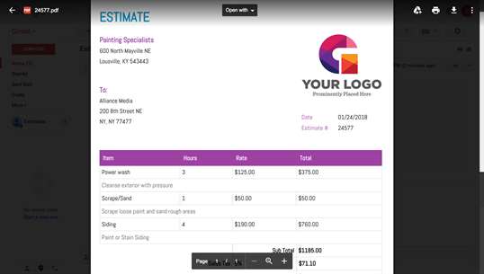 Estimates & Invoices Maker screenshot 2
