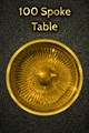 100 Spoke Table - Black Spades