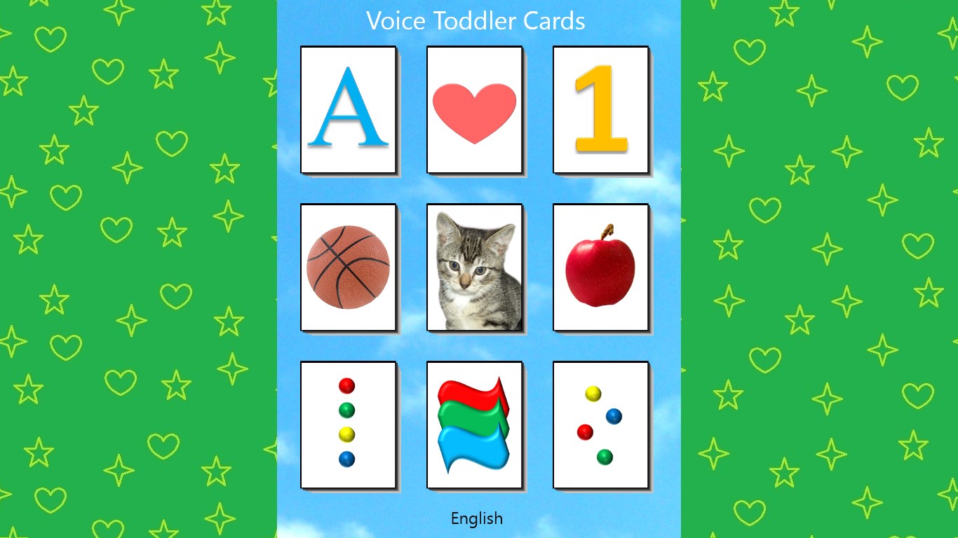 Voice Toddler Cards for Windows 10