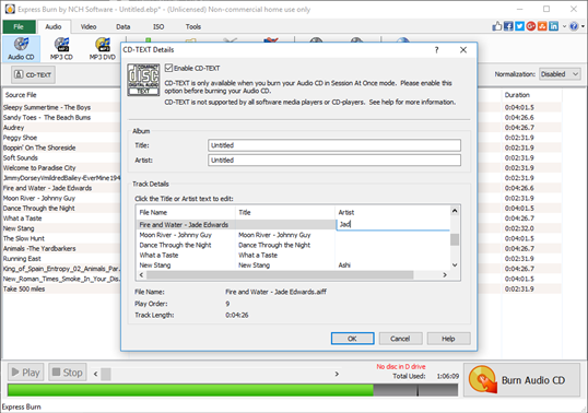 Express Burn CD and DVD Burner Free screenshot 3