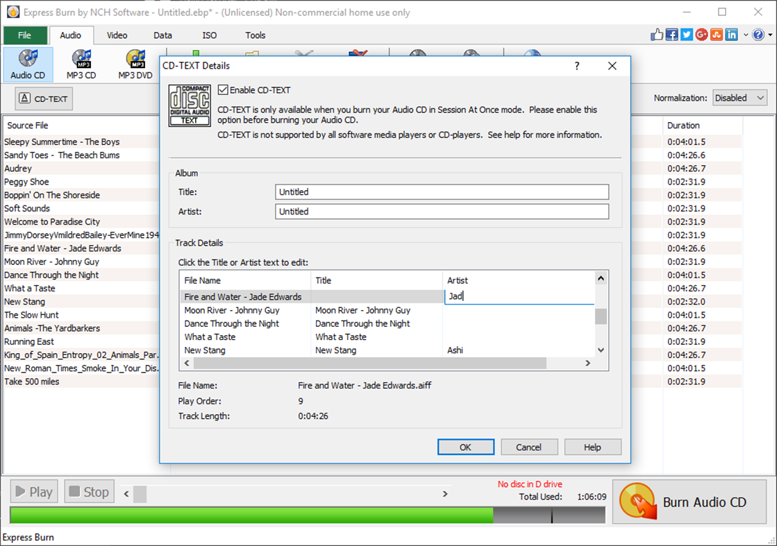 #3. Express Burn CD and DVD Burner (Windows) Ved: NCH Software