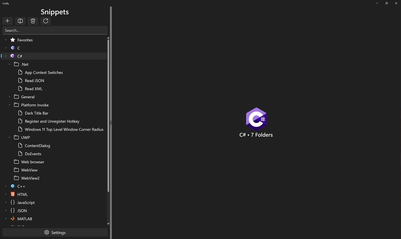#1. Codly Snippet Manager (Windows) By: Quinn's Computing
