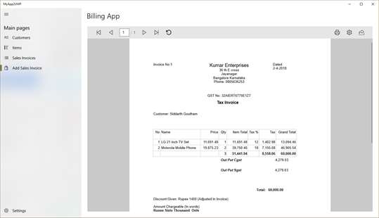 GST/VAT POS Billing Invoice App screenshot 2