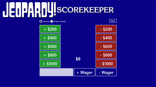 Jeopardy Scorekeeper screenshot 1
