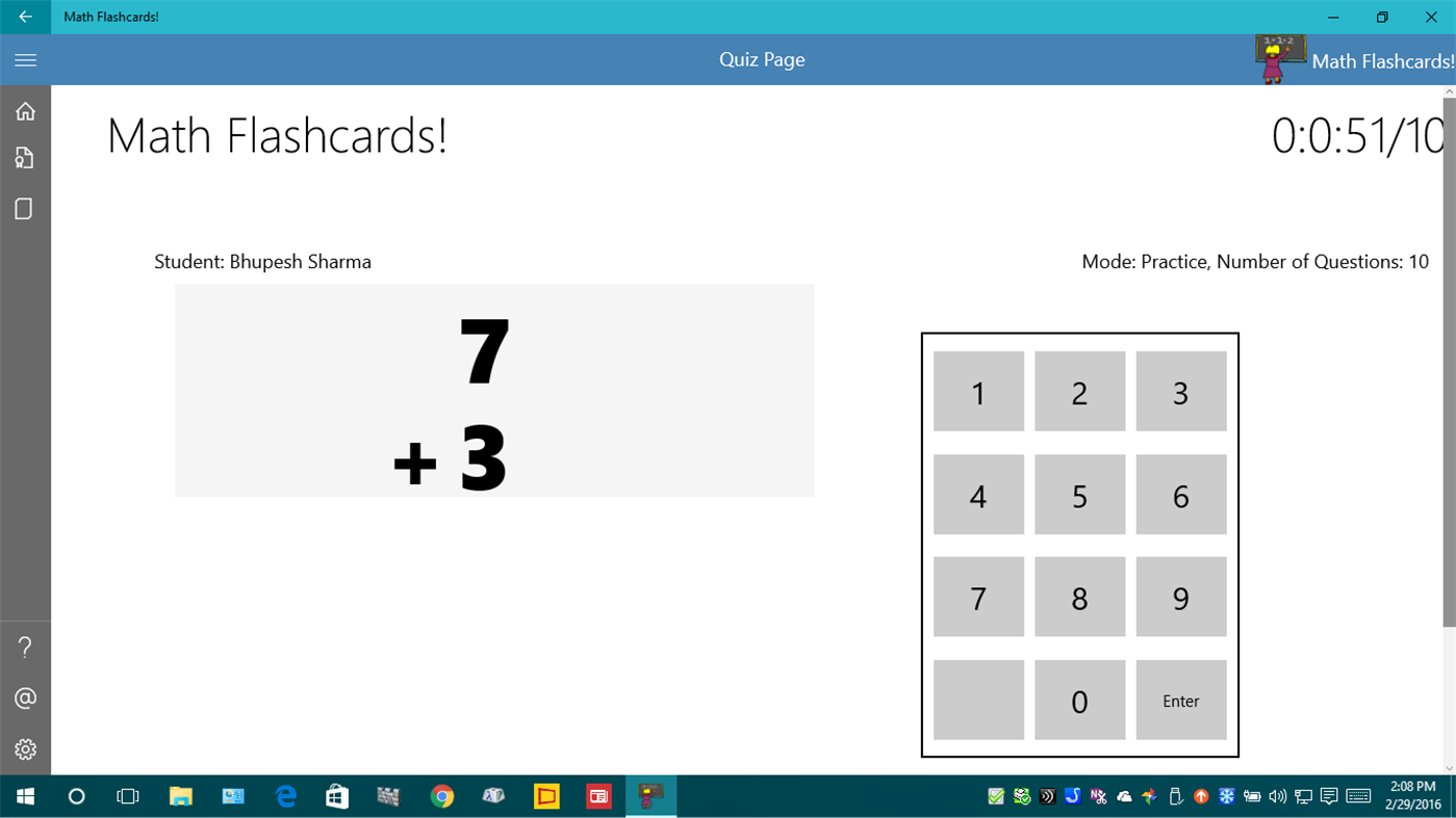 #3. Math Flashcards! (Windows) Με: 3Mb Solutions