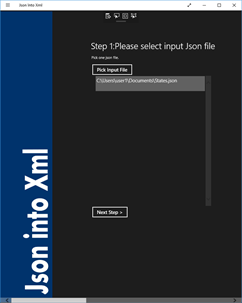 Json Into Xml file screenshot 1