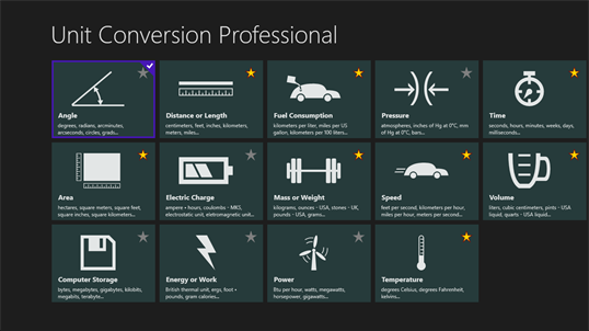 Unit Conversion Professional screenshot 2