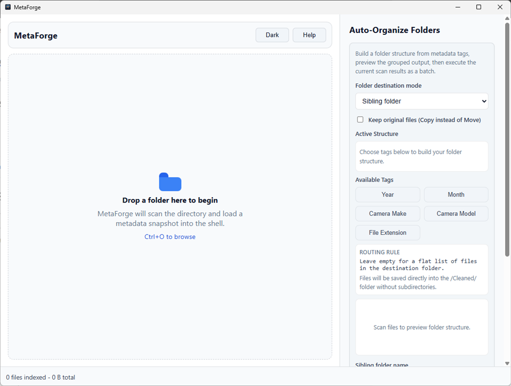 #2. MetaForge: EXIF Editor & File Organizer (Windows) Podle: Automata Labs