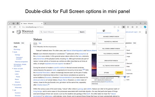 Full Screen for Edge - One-Click Fullscreen