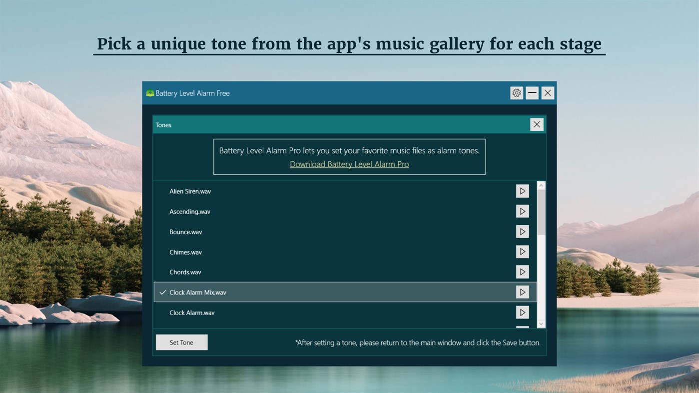 #2. Battery Level Alarm (Windows) 由: Kareem Sulthan