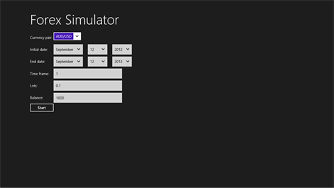 Forex Simulator Screenshots 1