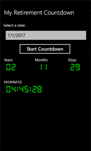 My Retirement Countdown screenshot 1