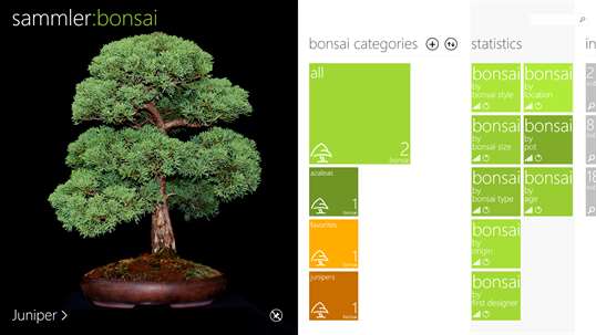 sammler:bonsai screenshot 1