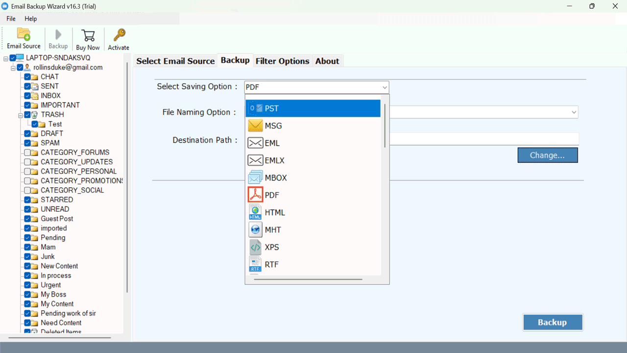 Snapshot 3 of RecoveryTools Email to HTML Converter