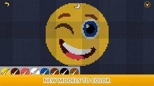 Emoji Color By Number: Pixel Art, Sandbox Coloring Book screenshot 2