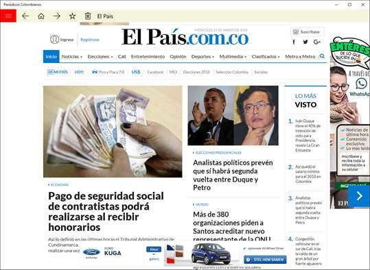 Colombian Newspapers screenshot 1