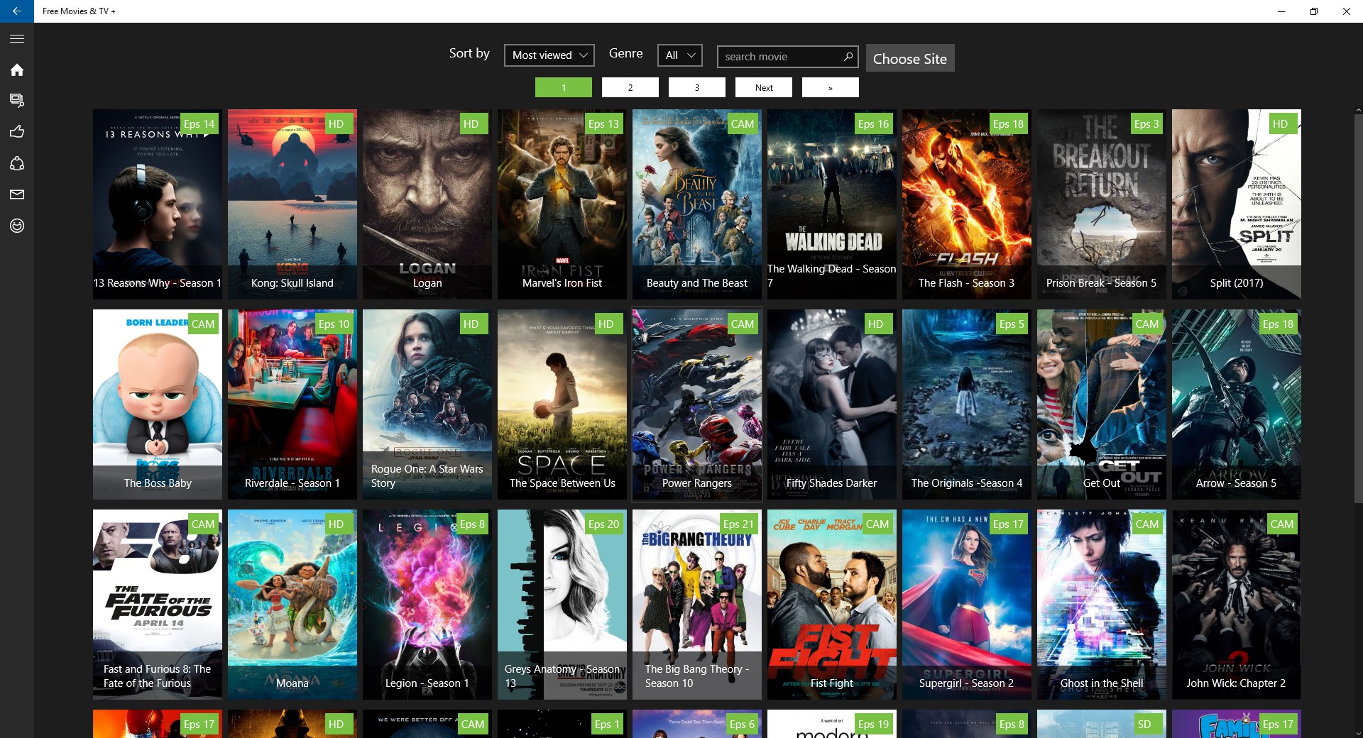 Free Movies & TV + for Windows 10