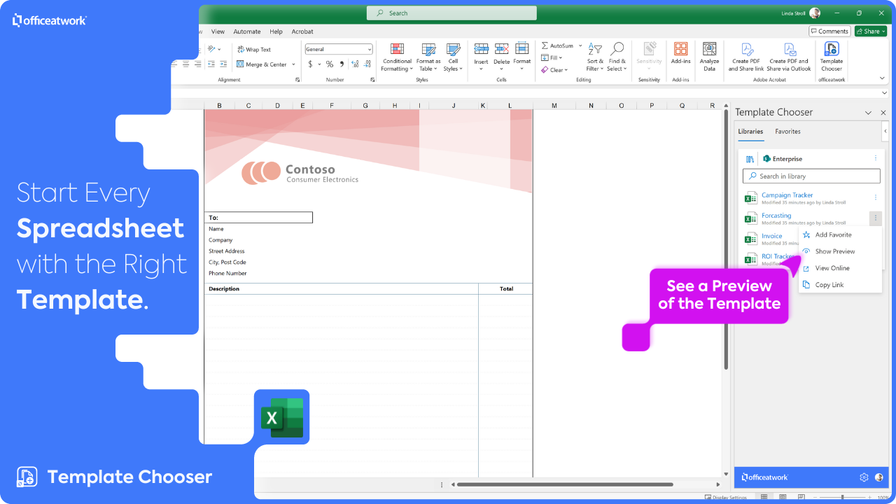 Snapshot 6 of officeatwork | Template Chooser User Subscription