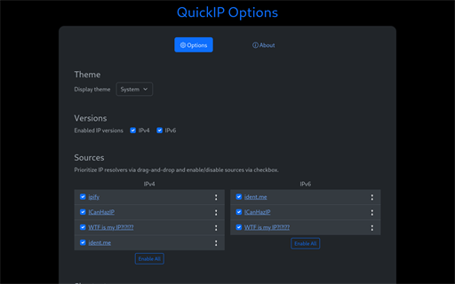 QuickIP - Instant Public IPv4 & IPv6 Address Finder