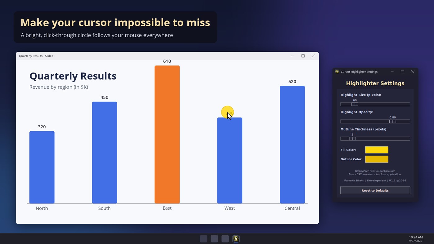 #3. Highlight cursor (Windows) โดย: FB_Tools