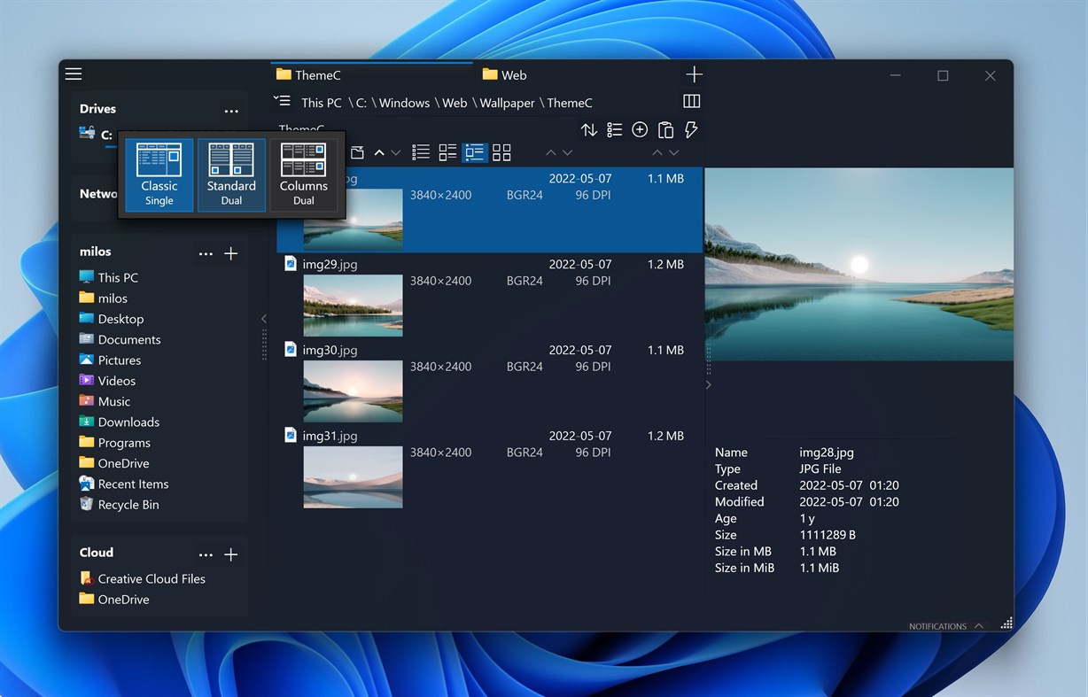 #3. OneCommander (Windows) 게시자: milosp