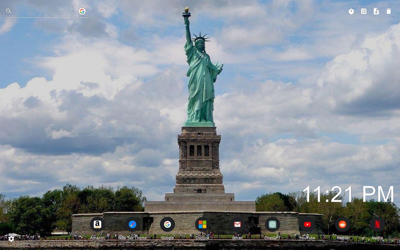 Statue Of Liberty Wallpaper New Tab